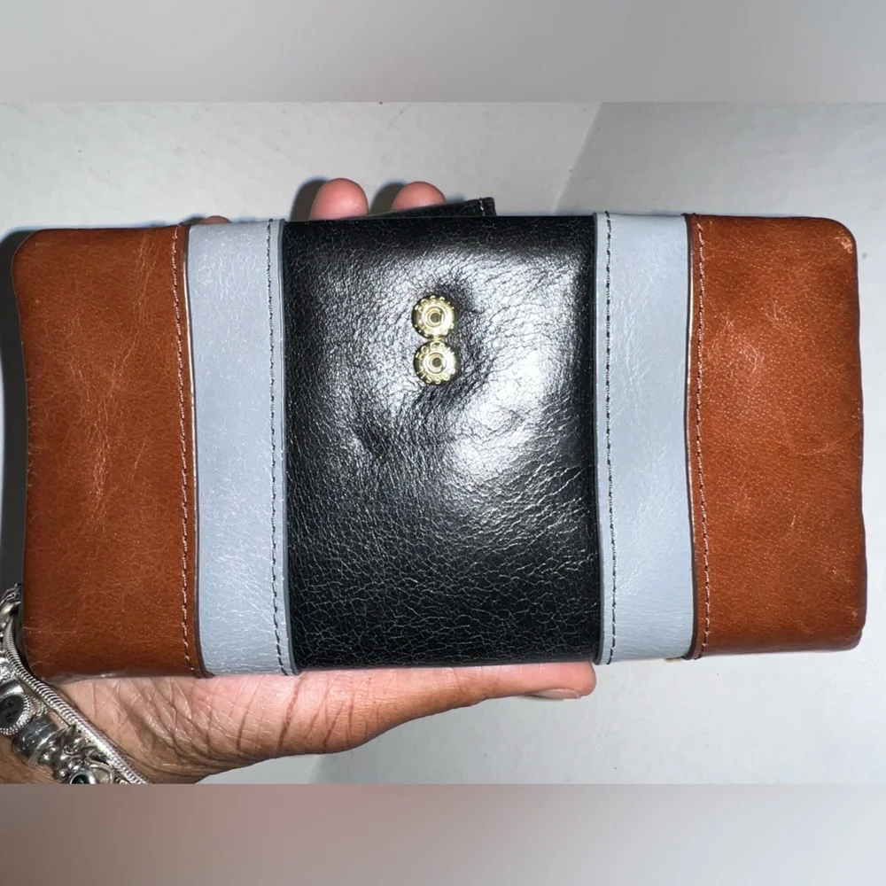 FOSSIL Ellis Black, Brown, and Gray Wallet